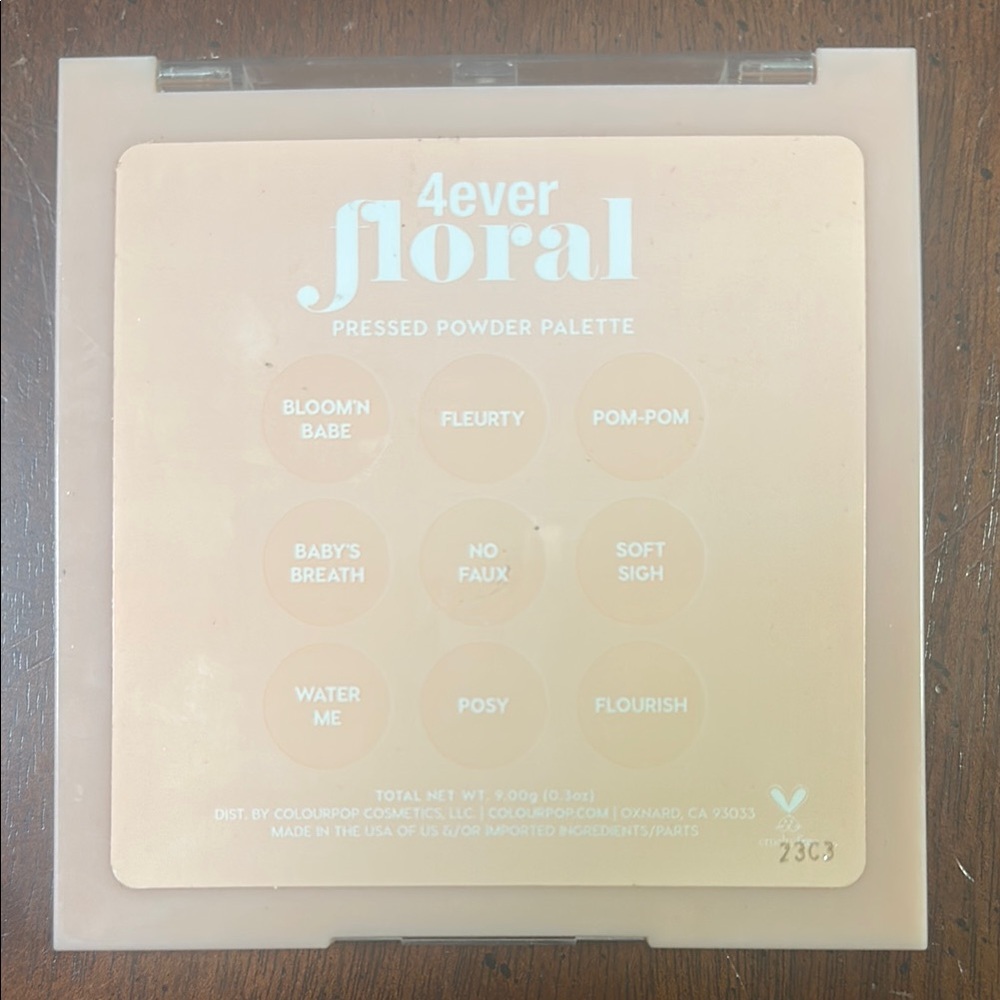 ColourPop 4ever Floral Palette - Peach and Pink Hues - Picture 3 of 3